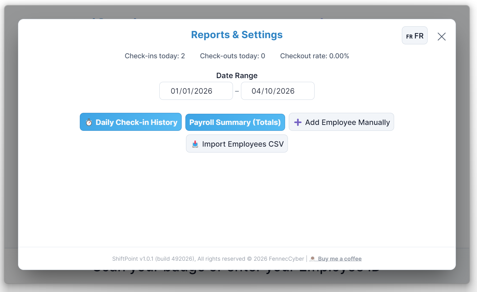 ShiftPoint Payroll Screenshot